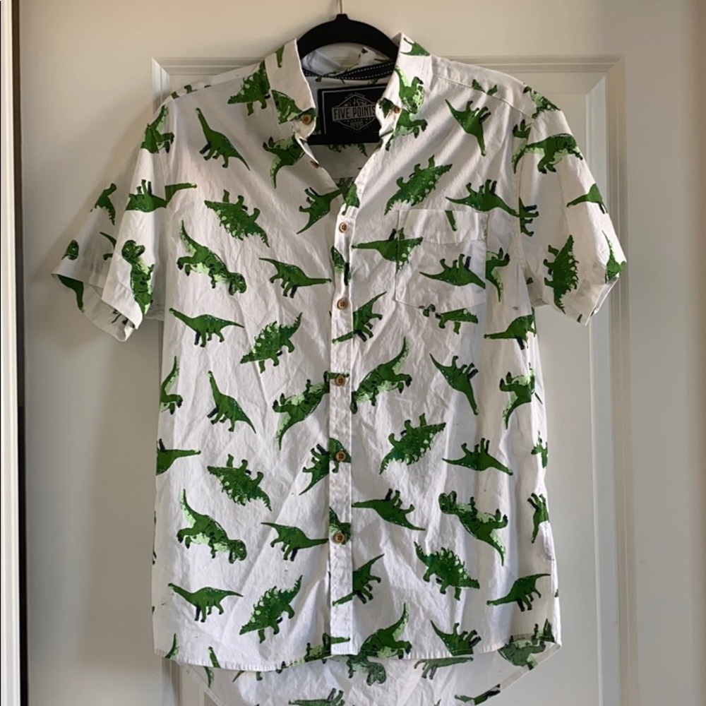Dinosaur Button Down
